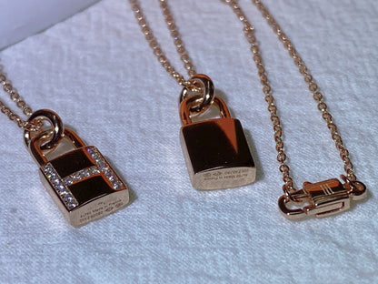 [Eternal Jewelry]HM ADVANCED NICHE LOCK HEAD NECKLACE DIAMONDS