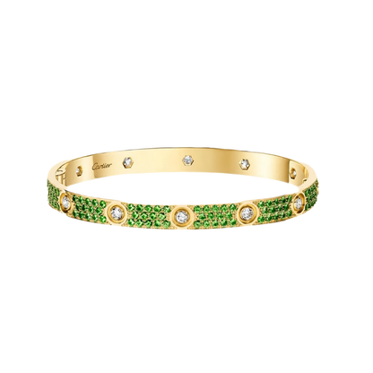 [Eternal jewelry]2026 PAVE GEMSTONE LOVE BRACELET 6.1MM 10 DIAMONDS