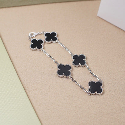 [Eternal Jewelry] CLOVER 5 MOTIF ONYXS BRACELET COLLECTION
