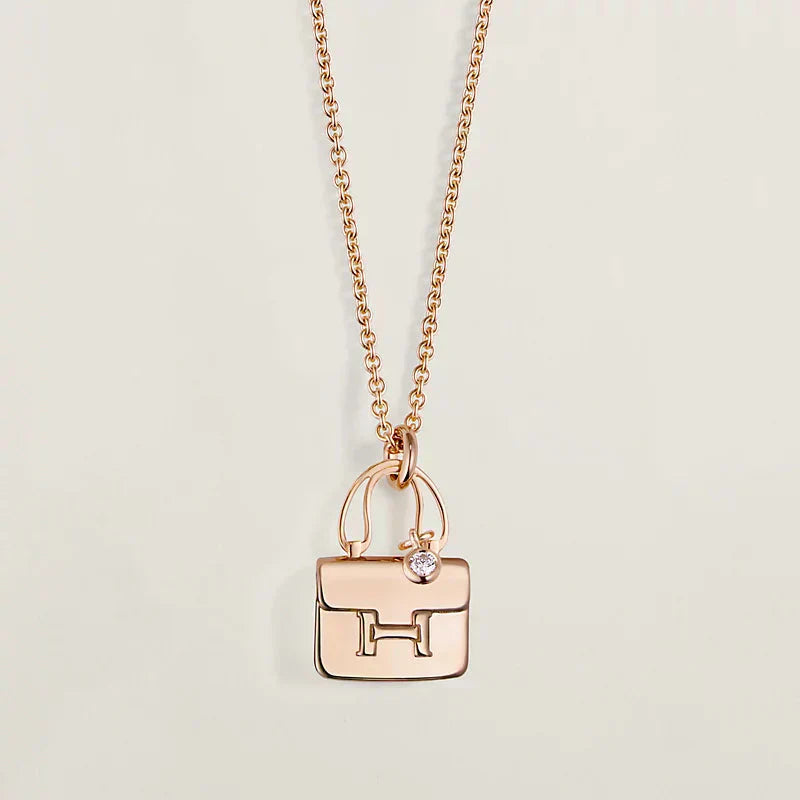 [Eternal Jewelry]AMULETTE PEDANT ROSE GOLD NECKLACE