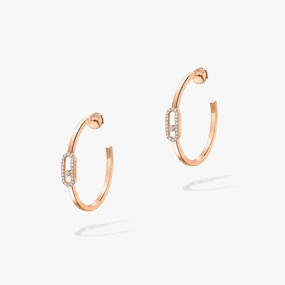 [Eternal jewelry]CREOLES MOVE UNO PM DIAMOND EARRINGS