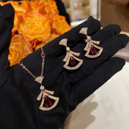 [Eternal Jewelry]DREAM NECKLACE CARNELIAN DIAMOND PINK GOLD