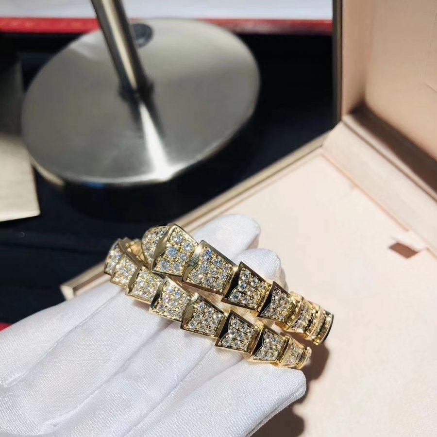 [Eternal Jewelry]SERPENTI BRACELET 8MM GOLD DIAMOND