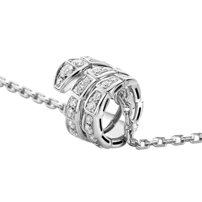 [Eternal Jewelry]SERPENTI  NECKLACE DOUBLE RING DIAMOND