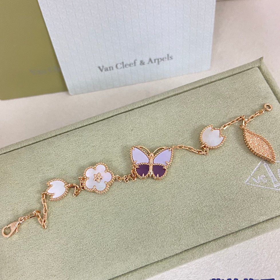 [Eternal jewelry]26 NEW CLOVER LUCKY LIGHT PURPLE SET