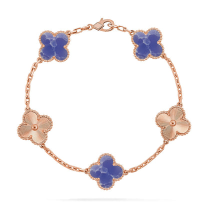 [Eternal Jewelry]CLOVER 5 MOTIF BLUE VEINS BRACELET COLLECTION