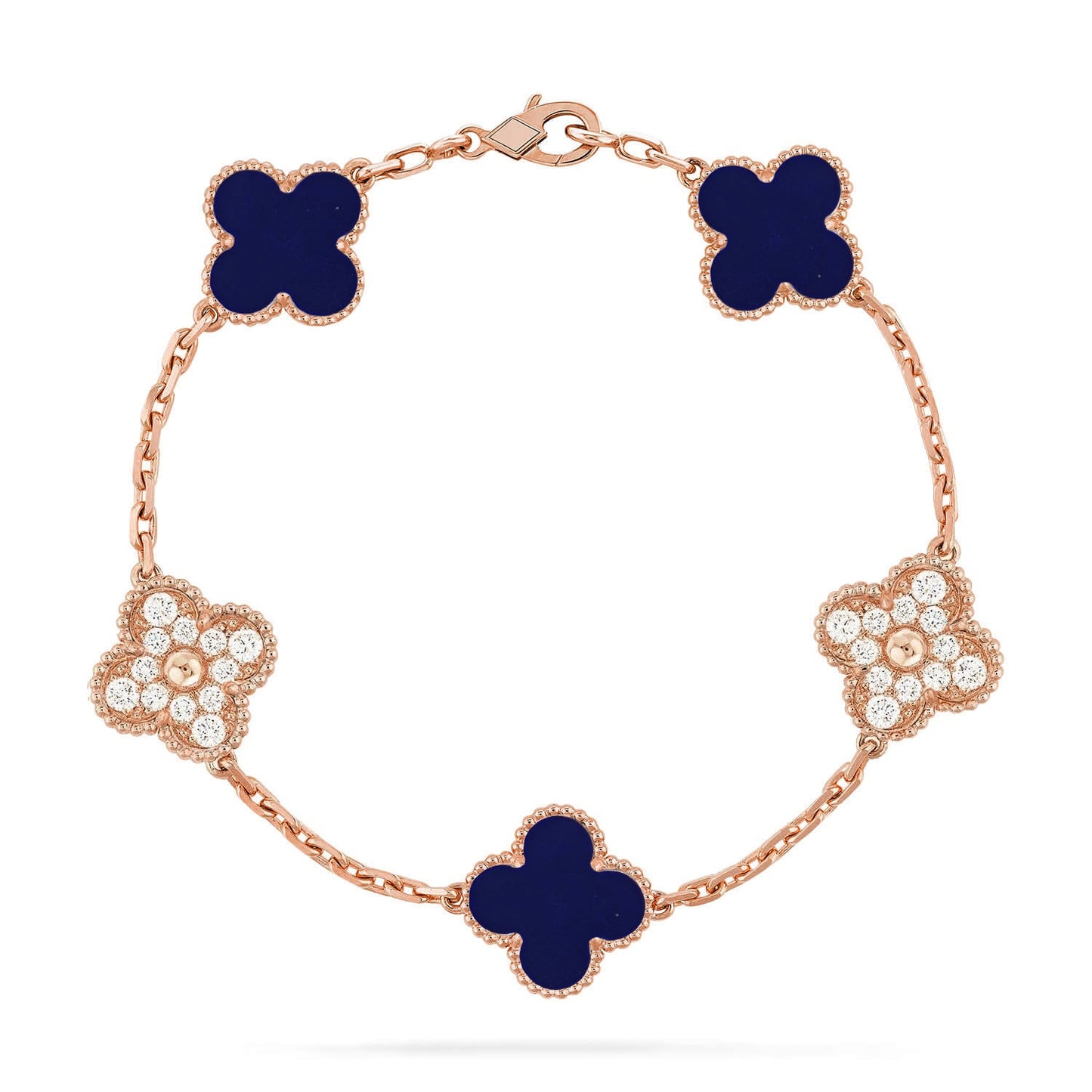 [Eternal Jewelry]CLOVER 5 MOTIF LAPIS LAZULI BRACELET COLLECTION
