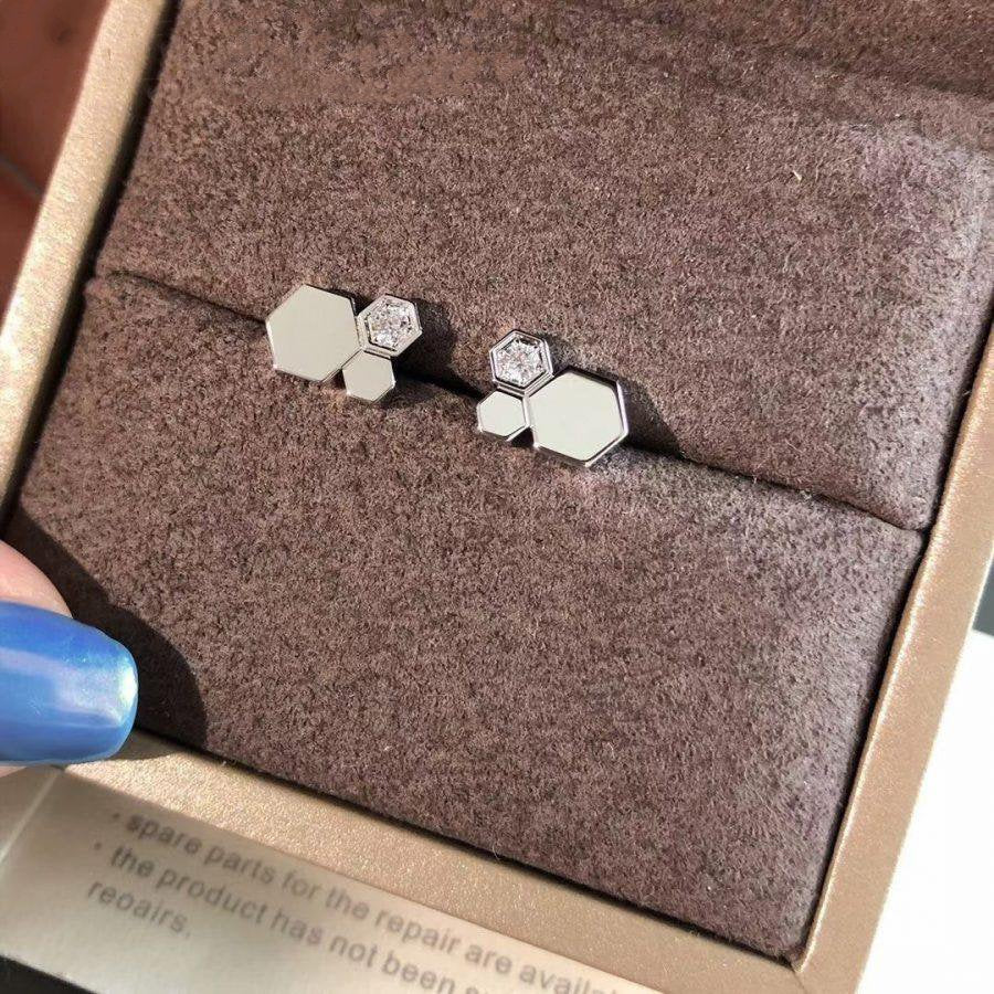 [Eternal Jewelry]BEE LOVE SILVER DIAMOND EARRINGS
