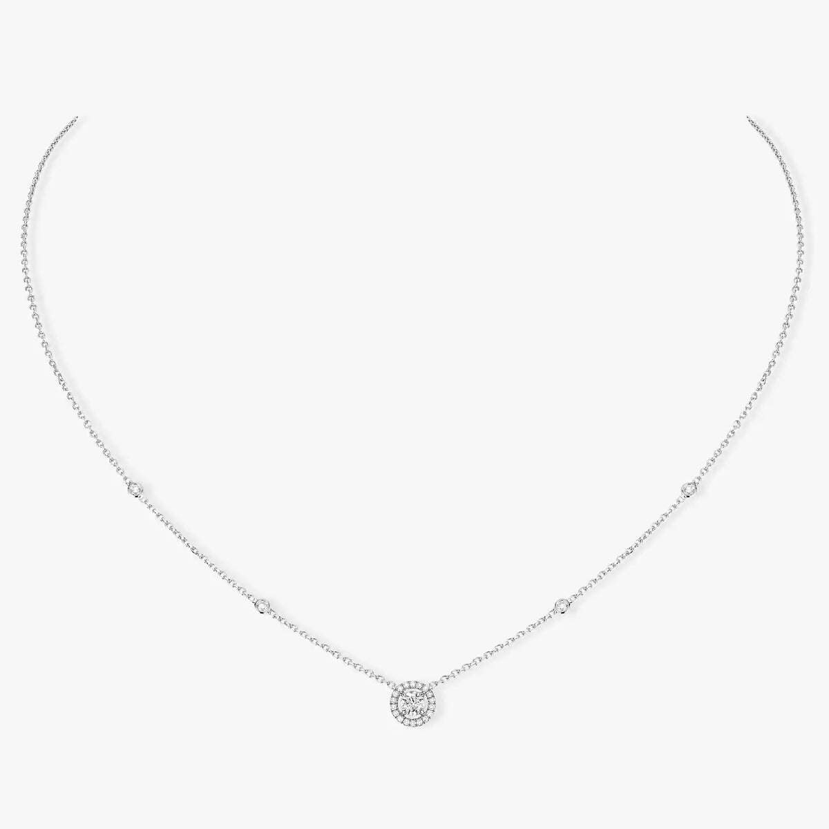 [Eternal jewelry]Diamond Necklace 0,20ct Brilliant Shape Joy