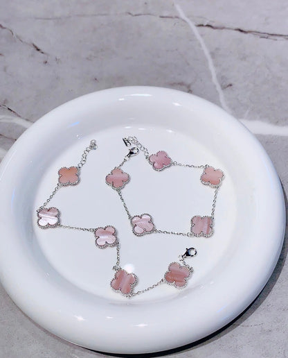 [Eternal jewelry]Light Pink Braided Bracelet