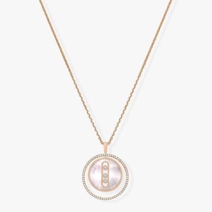 [Eternal jewelry]LUCKY MOVE MM NACRE BLANCHE DIAMOND NECKLACE