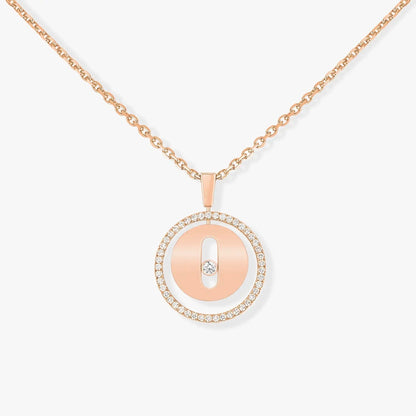 [Eternal jewelry]LUCKY MOVE PM NECKLACE PINK GOLD DIAMOND