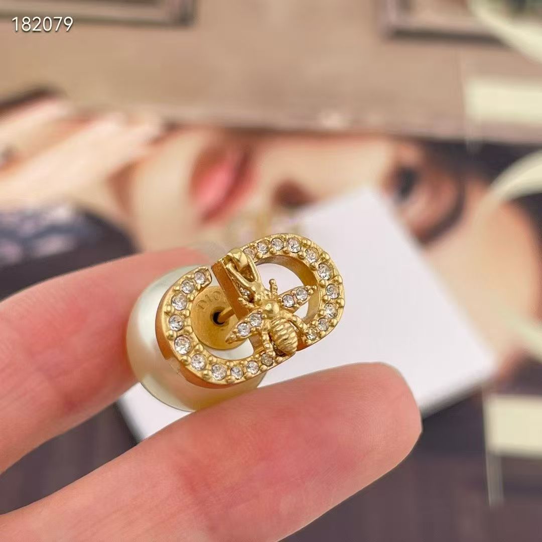 [Eternal Jewelry]CD Honeycomb Pearl Stud Earrings