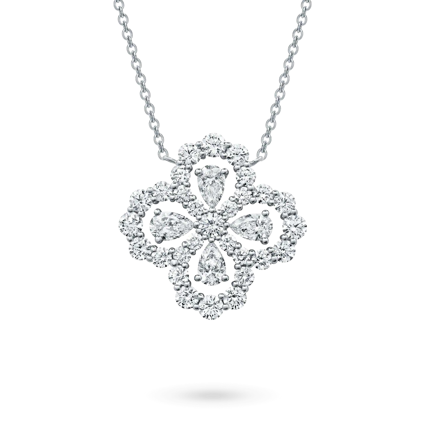 [Eternal Jewelry]LOOP NECKLACE FULL MOTIF DIAMOND 16MM MULTIPLE COLORS