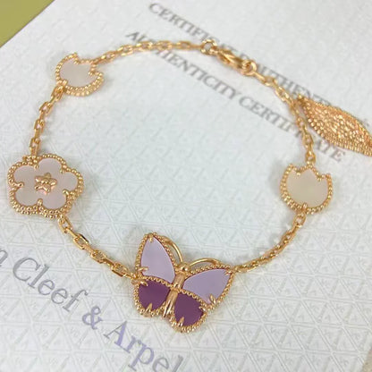[Eternal jewelry]26 NEW CLOVER LUCKY LIGHT PURPLE SET