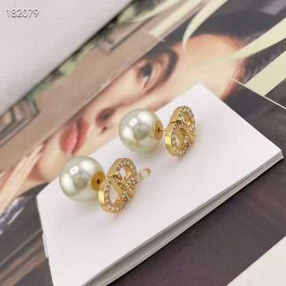 [Eternal Jewelry]CD Honeycomb Pearl Stud Earrings