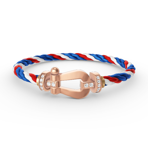 [Eternal Jewelry]FORCE LARGE HORSESHOE HALF DIAMOND BRACELET ROSE GOLD