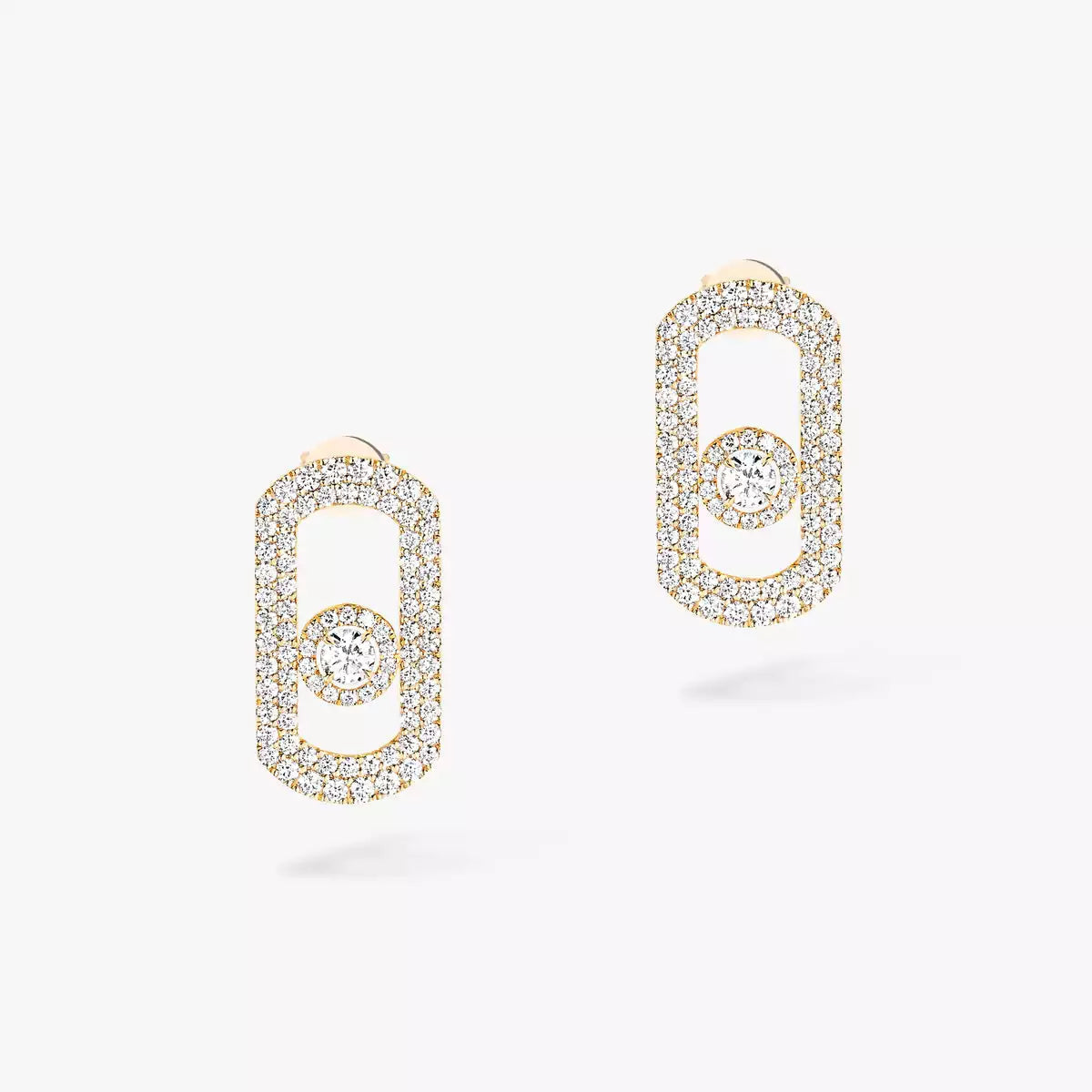 [Eternal jewelry]So Move Pave_-Set Diamond Earrings in Silver