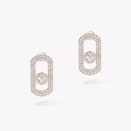[Eternal jewelry]So Move Pave_-Set Diamond Earrings in Silver