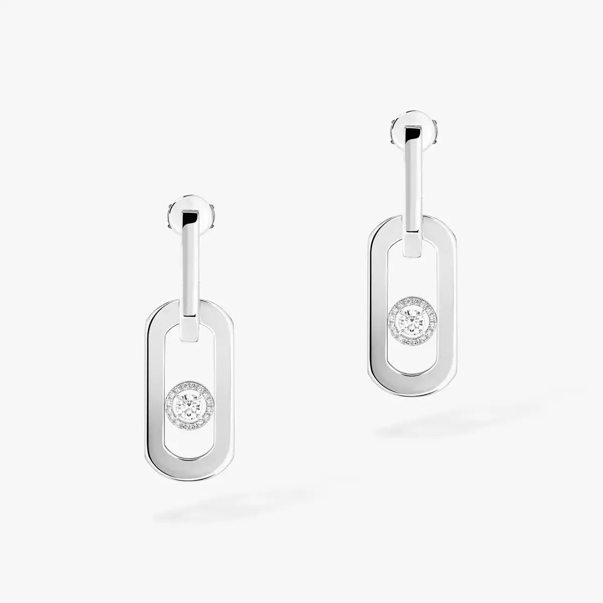 [Eternal jewelry]So Move XL Diamond Pendant Earrings