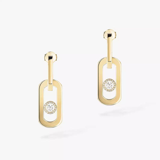 [Eternal jewelry] So Move XL Diamond Hoop Earring
