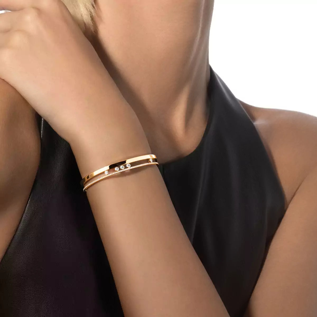 [Eternal jewelry]Move Romane Diamond Bangle Bracelet