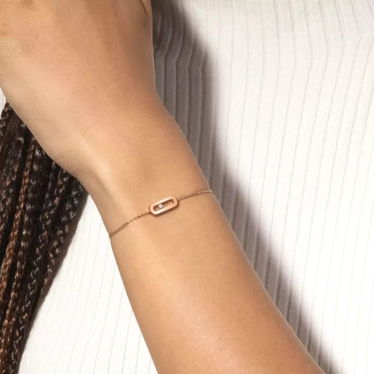 [Eternal jewelry]Move Uno Diamond Bracelet