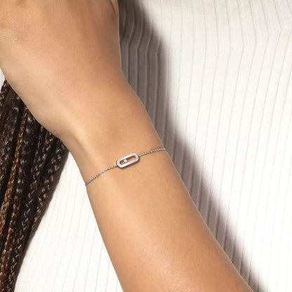 [Eternal jewelry]Move Uno Diamond Bracelet