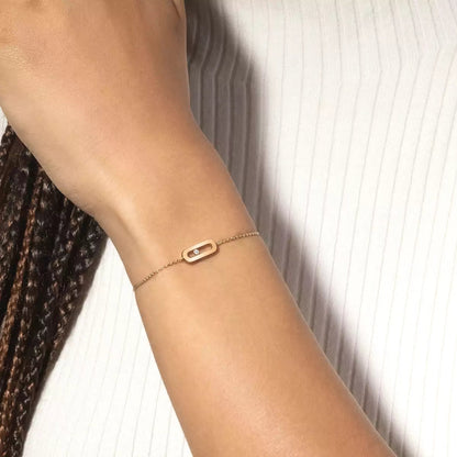 [Eternal jewelry]Move Uno Diamond Bracelet