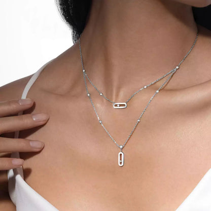 [Eternal jewelry] Move Uno Diamond Necklace