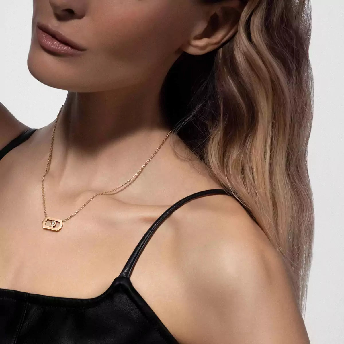 [Eternal jewelry]So Move Diamond Necklace in Gold