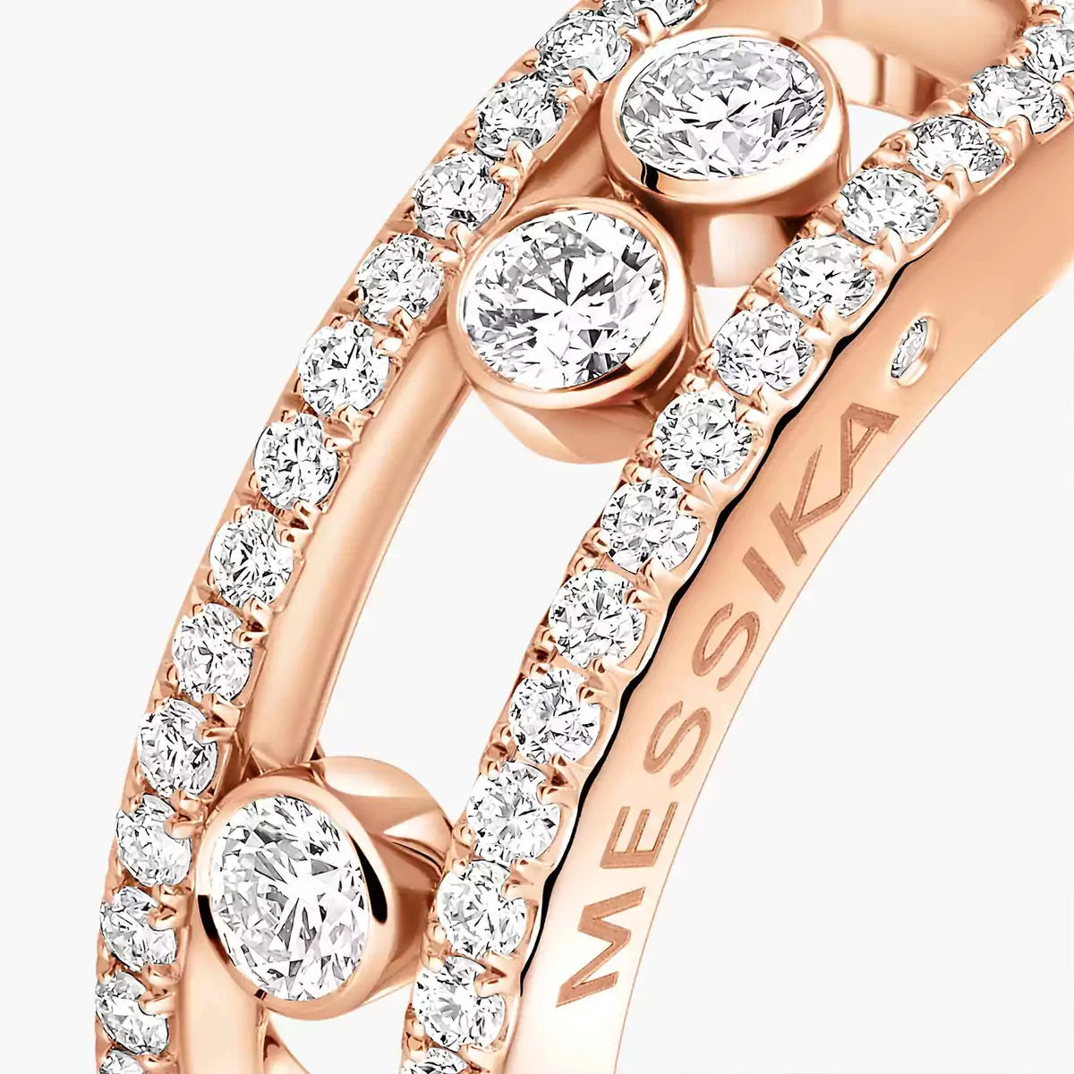 [Eternal jewelry] Move Gold Diamond Pave_ Ring
