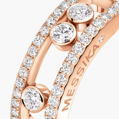 [Eternal jewelry] Move Gold Diamond Pave_ Ring