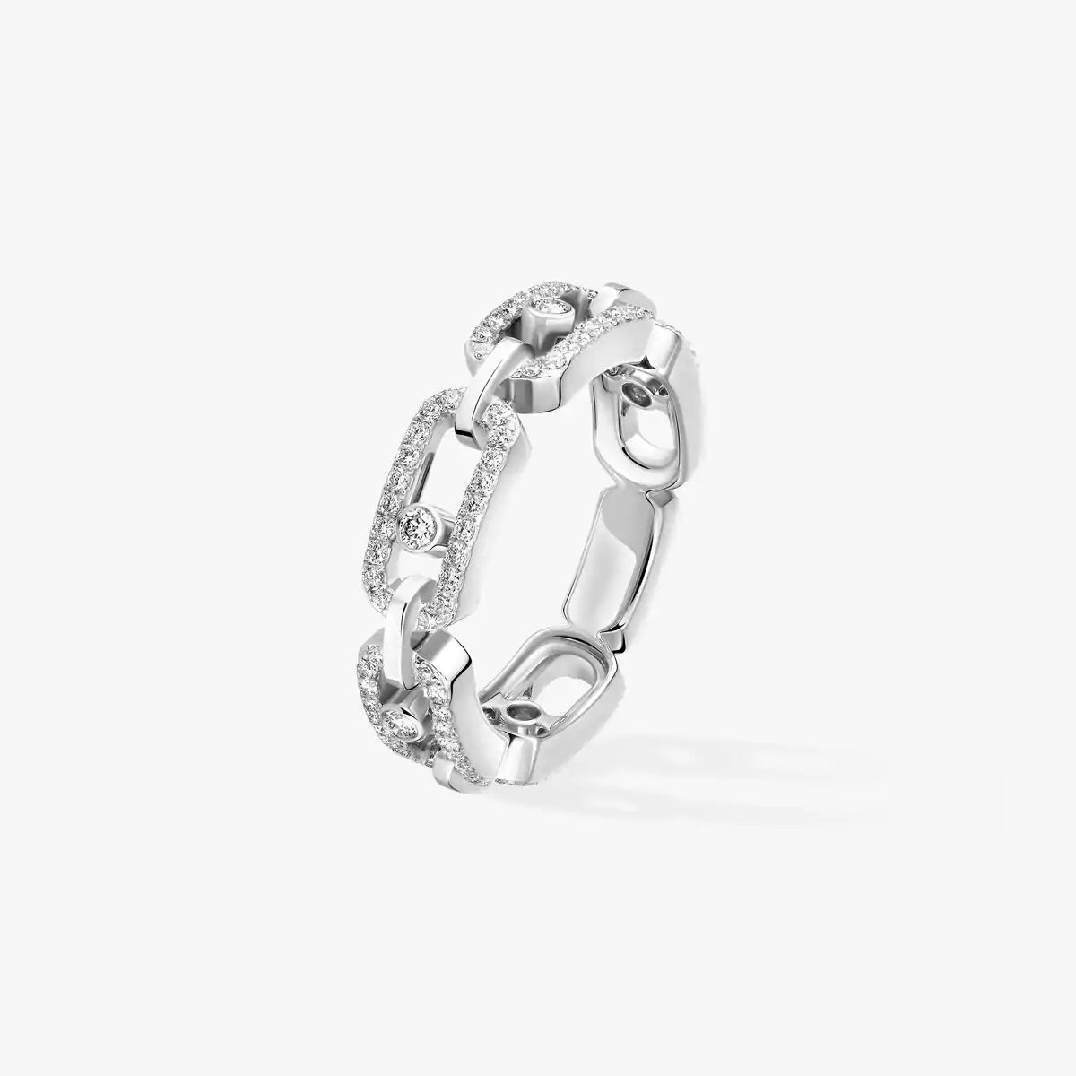 [Eternal jewelry]Move Link Pave_-Set Diamond Ring in Gold