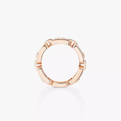 [Eternal jewelry]Move Link Pave_-Set Diamond Ring in Gold