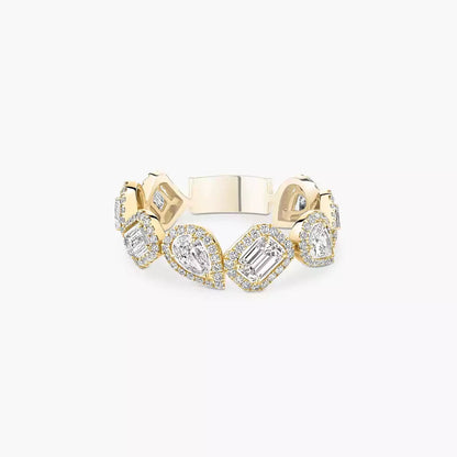 [Eternal jewelry]Diamond Wedding Ring My Twin