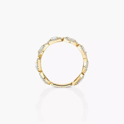 [Eternal jewelry]Diamond Wedding Ring My Twin