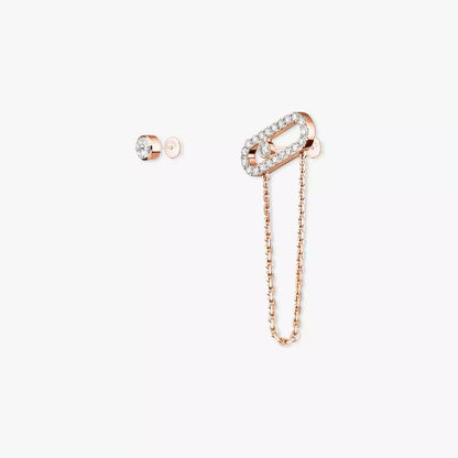 [Eternal jewelry]Move Uno Diamond Earrings