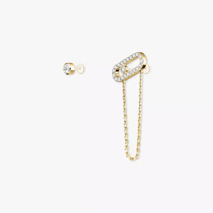 [Eternal jewelry]Move Uno Diamond Earrings