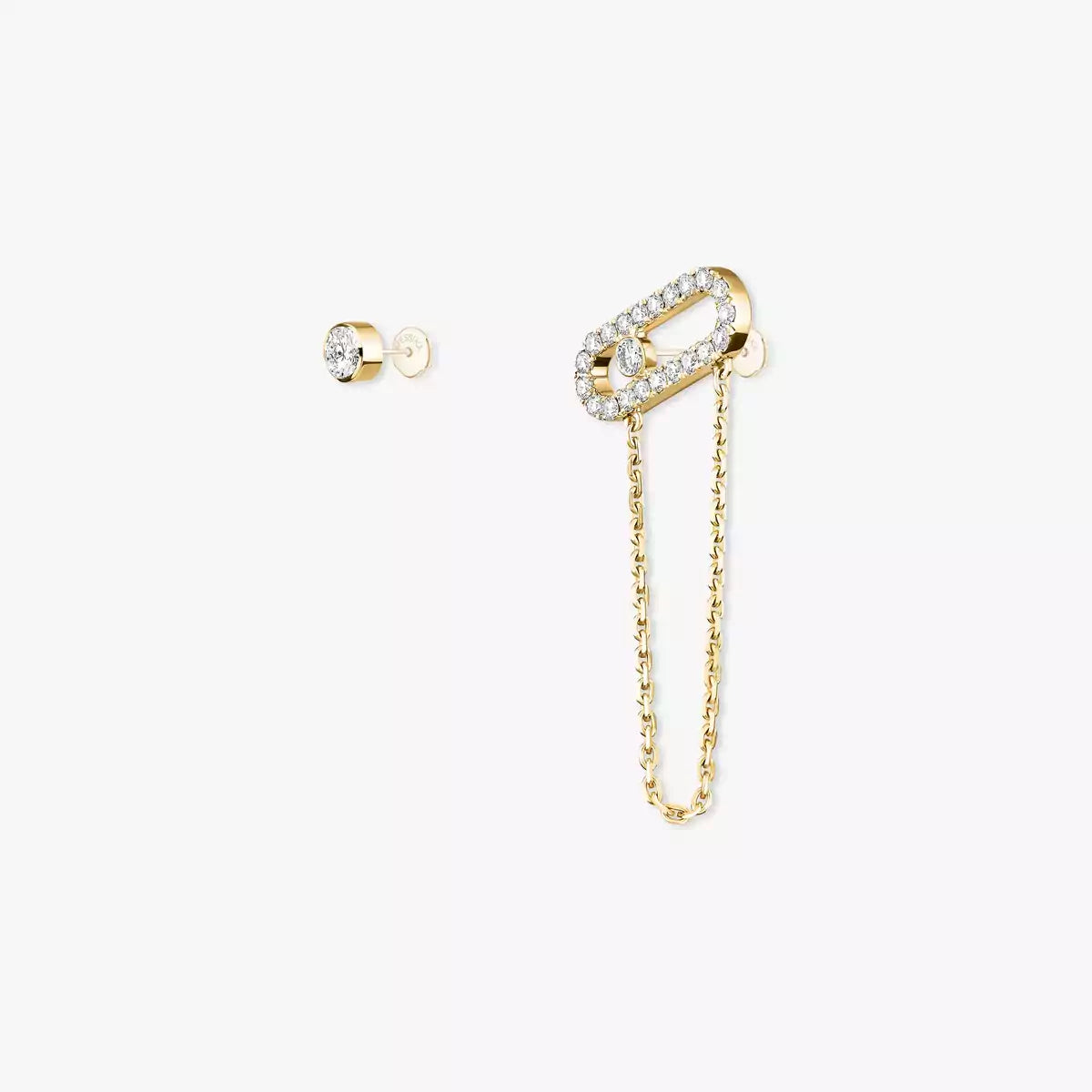 [Eternal jewelry]Move Uno Diamond Earrings