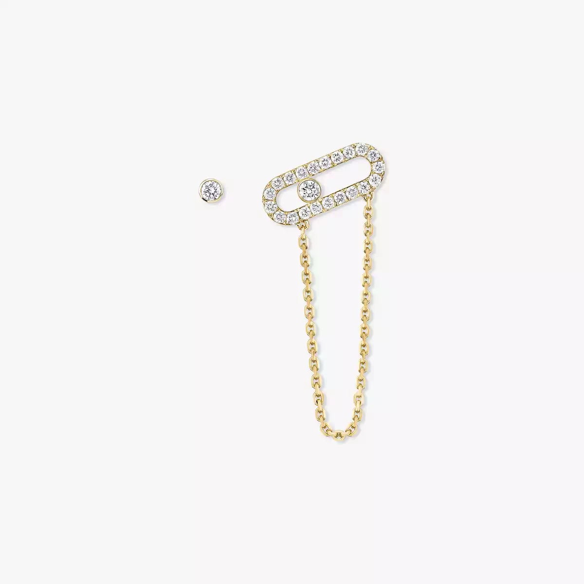 [Eternal jewelry]Move Uno Diamond Earrings
