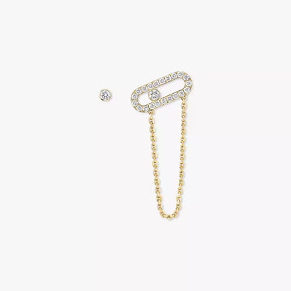 [Eternal jewelry]Move Uno Diamond Earrings