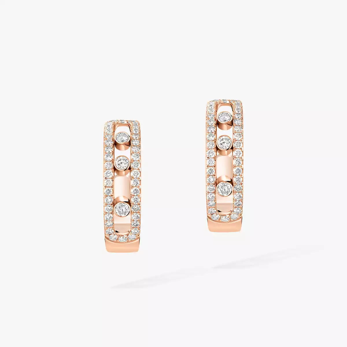 [Eternal jewelry]Diamond Pave_ Hoop Earrings Move