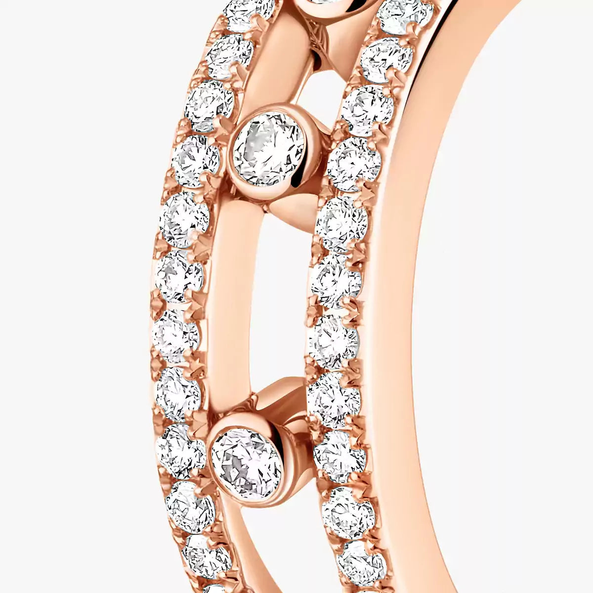 [Eternal jewelry]Diamond Pave_ Hoop Earrings Move