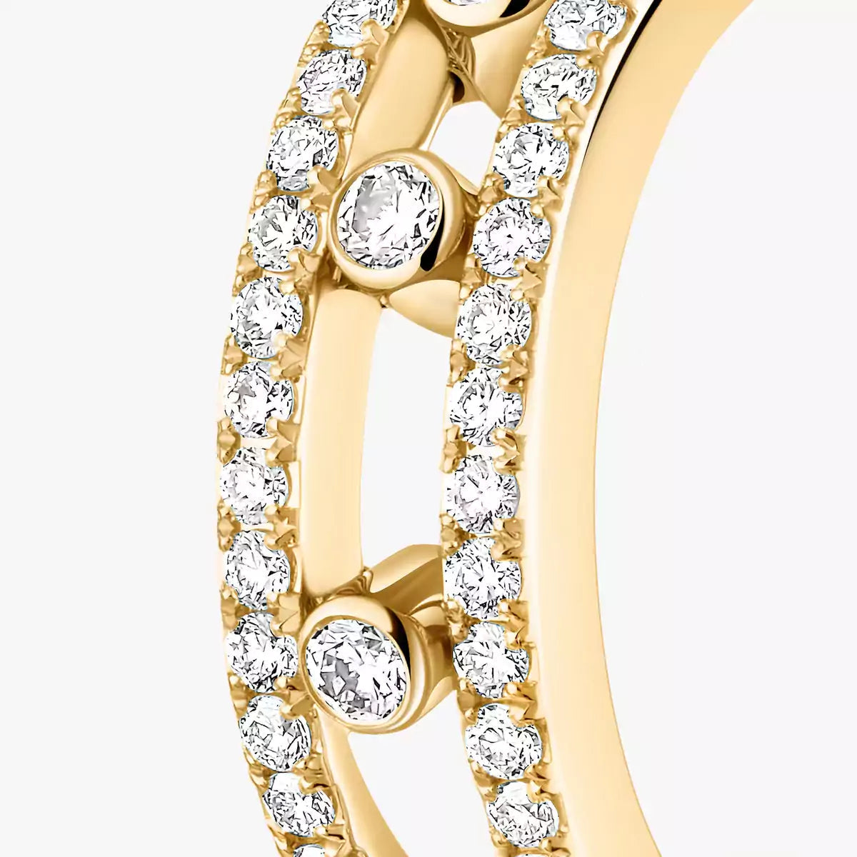 [Eternal jewelry]Diamond Pave_ Hoop Earrings Move