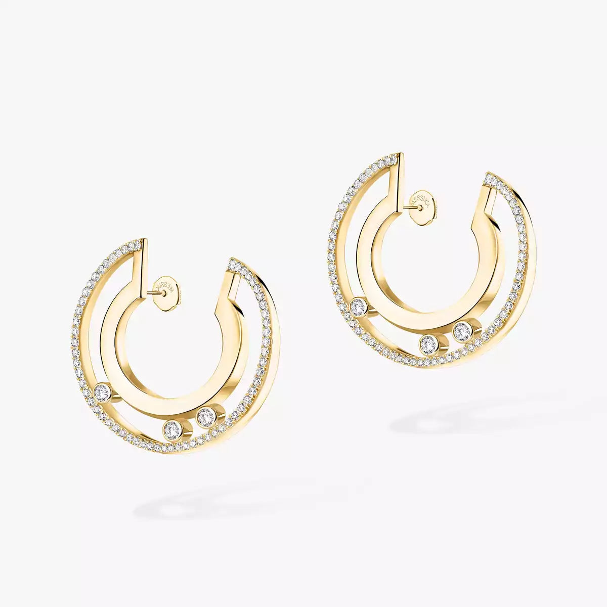 [Eternal jewelry]Move Romane Small Diamond Hoop Earrings
