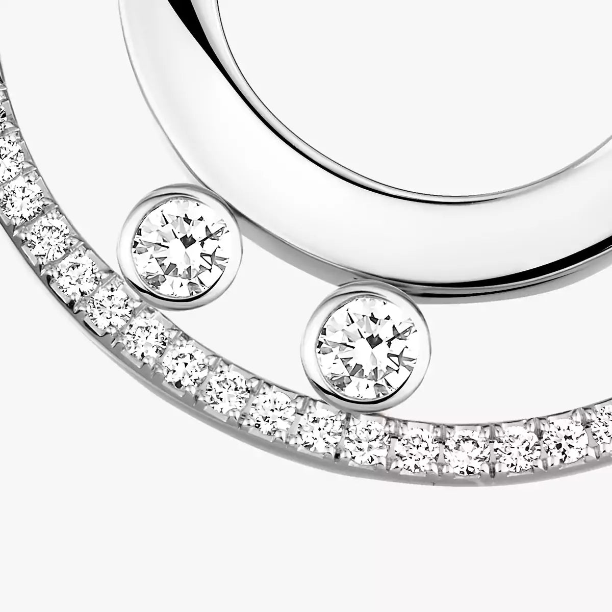 [Eternal jewelry]Move Romane Small Diamond Hoop Earrings