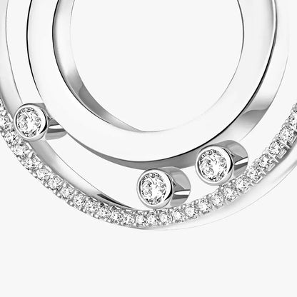 [Eternal jewelry]Move Romane Small Diamond Hoop Earrings