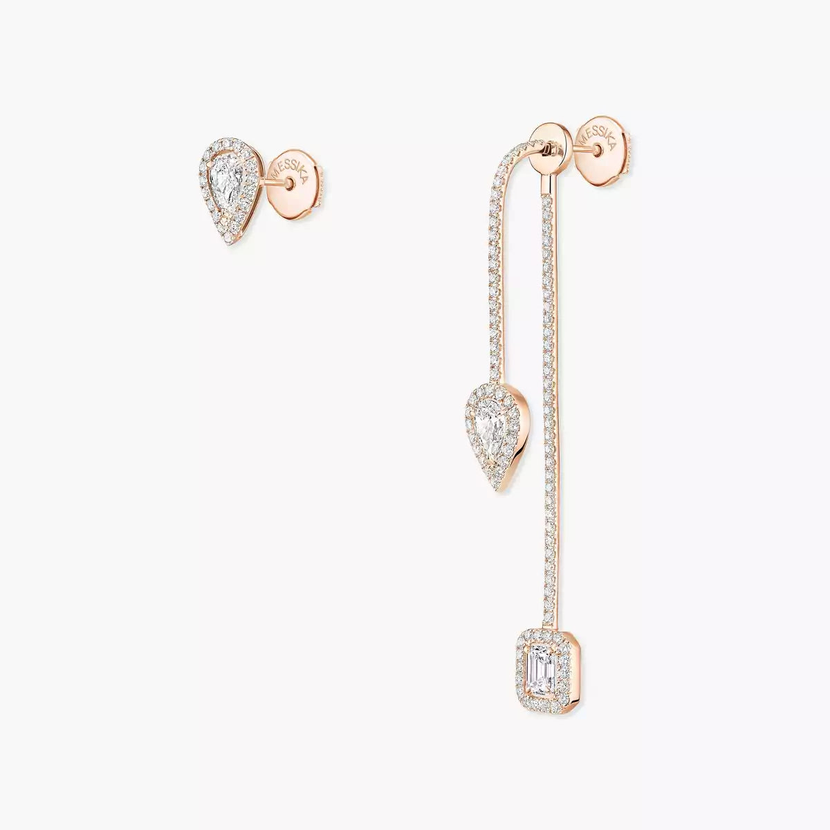 [Eternal jewelry]Diamond Drop Earrings My Twin