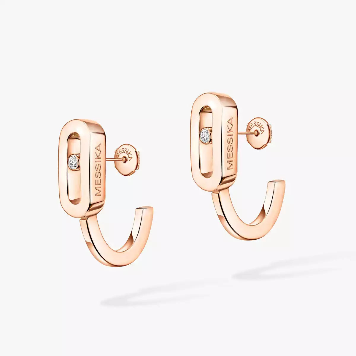 [Eternal jewelry]Diamond Mini Hoop Earrings Move Classique